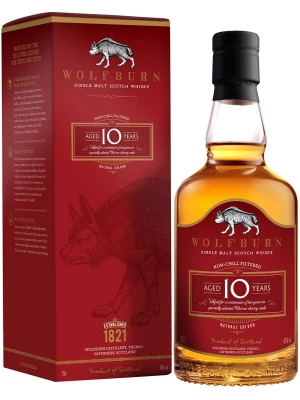 Виски Wolfburn, 10 Years Old, gift box 0.7 л