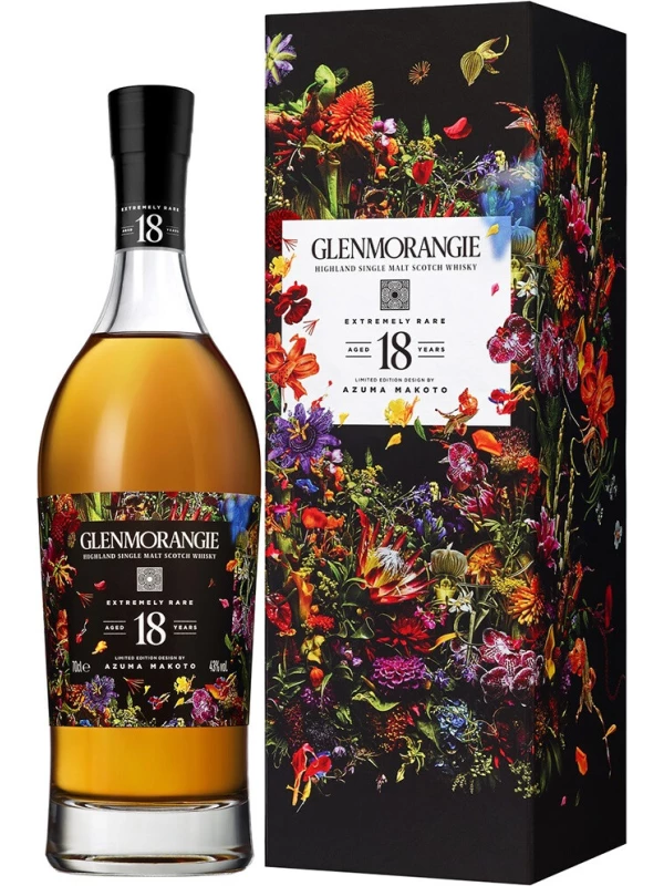 Glenmorangie Extremely Rare 18 Years Old, Limited Edition Design by Azuma Makoto, gift box