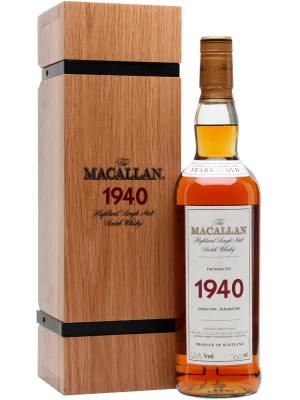 Виски The Macallan, 1940, wooden box 0.7 л