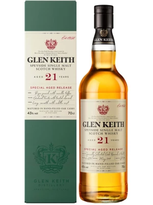 Виски Glen Keith 21 Years Old, gift box 0.7 л