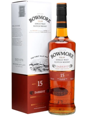 Виски Bowmore, Darkest 15 years old, gift box 0.7 л