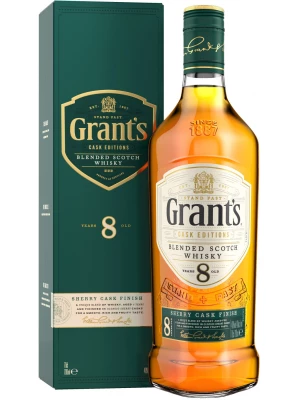 Виски Grant's Sherry Cask Finish 8 Years Old, gift box 1 л