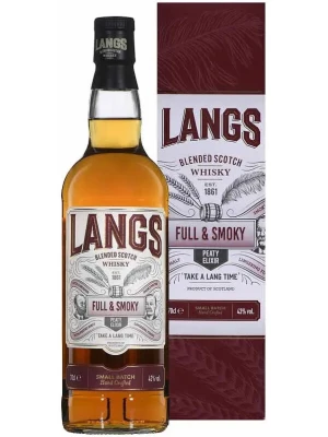 Виски Langs Full & Smoky, gift box 0.7 л