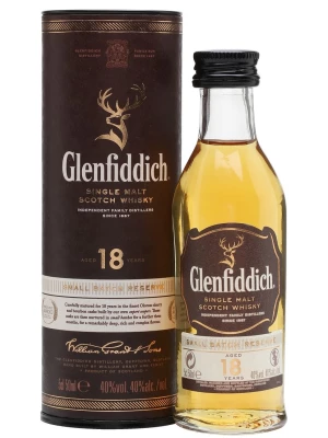 Виски Glenfiddich 18 Years Old, in tube 0.05 л