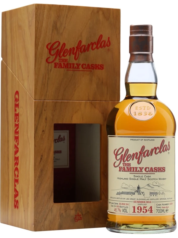 Glenfarclas 1954 Family Casks (46,7%), wooden box