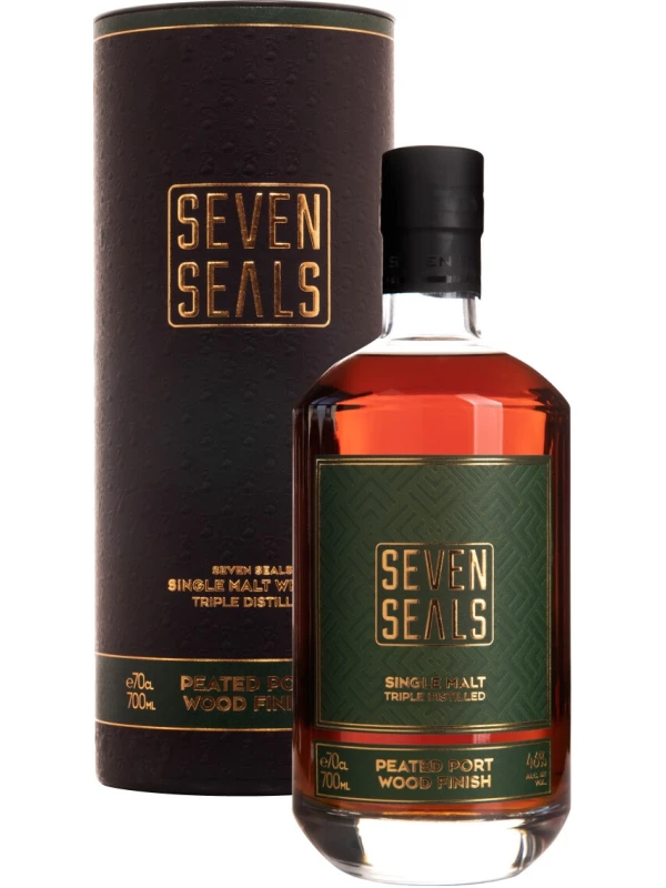 Seven Seals Peated Port Wood Finish Single Malt, in tube