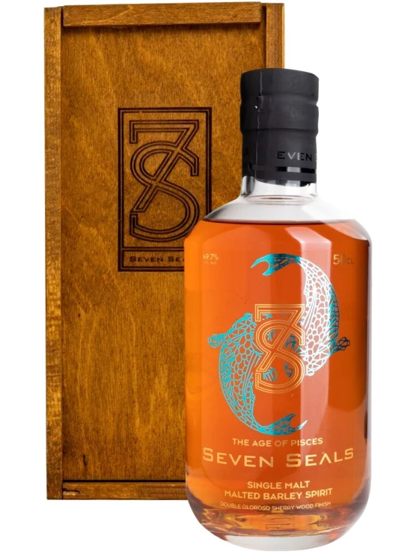 Seven Seals Zodiac The Age of Pisces Single Malt, wooden box