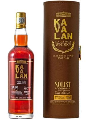 Виски Kavalan, Solist Port Cask (57,8%), in tube 0.7 л