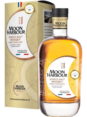 Виски Moon Harbour, Dock 1 Single Malt Chateau Rieussec, gift box 0.7 л