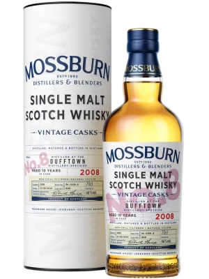Виски Mossburn, Vintage Casks No.8 Dufftown, 2008, in tube 0.7 л