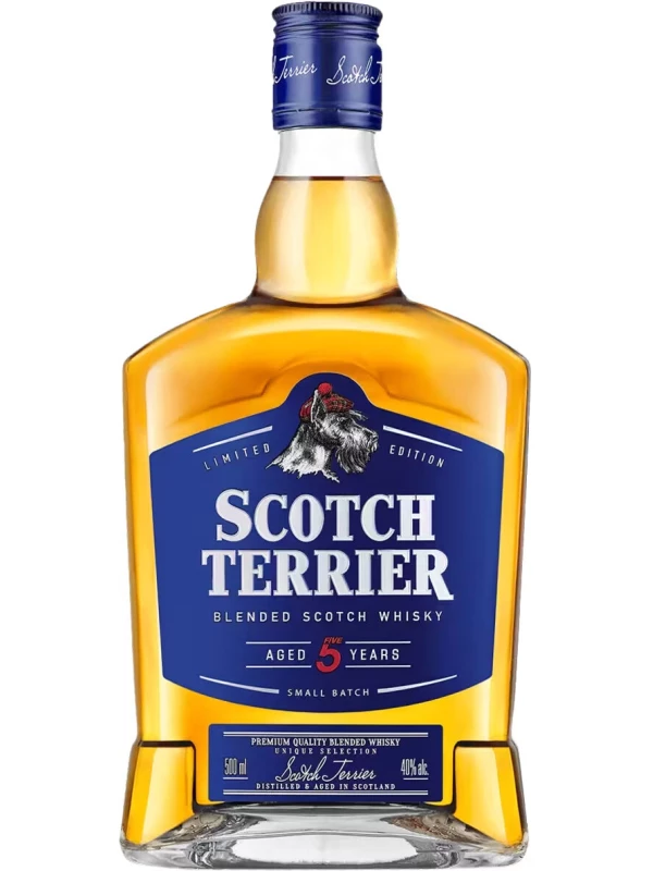 Scotch Terrier Blended Aged 5 Years, flask