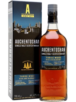 Виски Auchentoshan, Three Wood, gift box 0.7 л