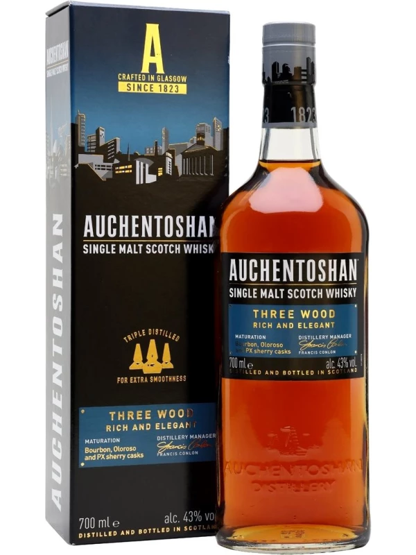 Auchentoshan, Three Wood, gift box