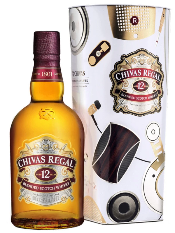 Chivas Regal 12 years old, metal box