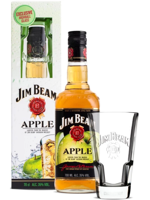 Jim Beam Apple, gift box with glass