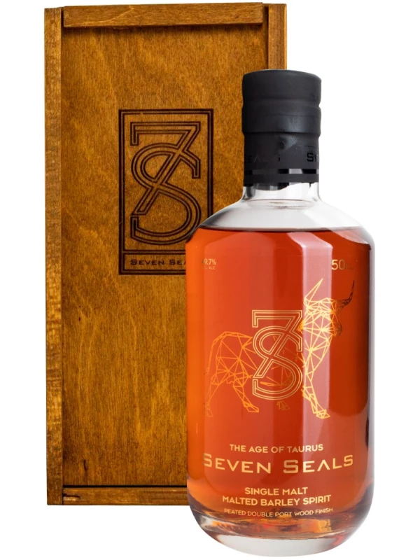 Seven Seals Zodiac The Age of Taurus Single Malt, wooden box
