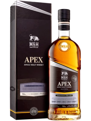 Виски M&H, Apex Pomegranate Wine Cask, gift box 0.7 л