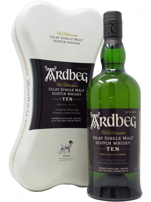 Ardbeg 10 YO, Edition Old Ardbone, metal box