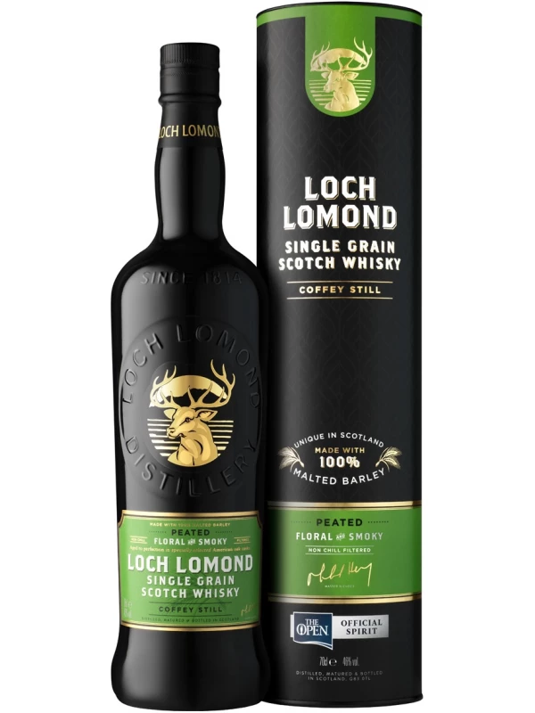 Loch Lomond Single Grain Peated, in tube
