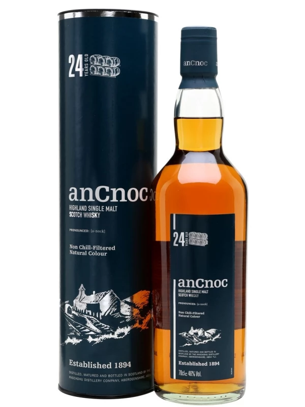 An Cnoc 24 Years Old, in tube