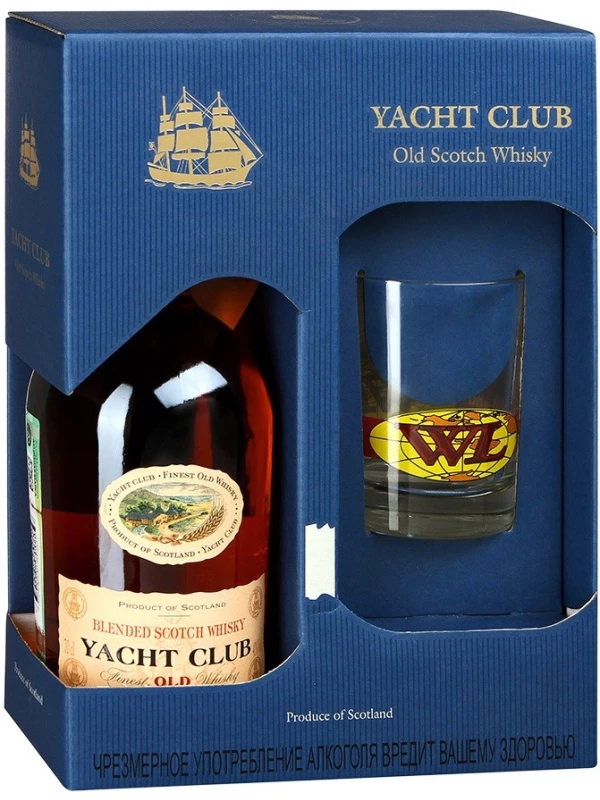 Yacht Club, gift box with glass
