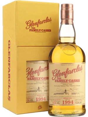 Виски Glenfarclas 1994 Family Casks (56%), gift box 1994 0.7 л