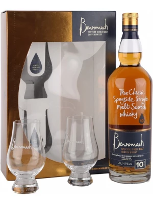 Виски Benromach 10 Years Old, gift box with 2 glasses 0.7 л