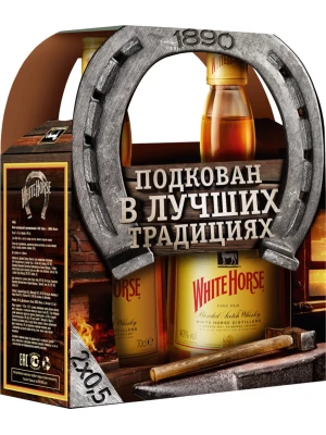 Виски White Horse, gift set of 2 bottles 1 л