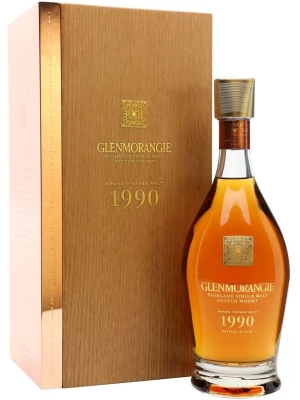 Виски Glenmorangie Grand Vintage Malt, wooden box 1990 0.7 л