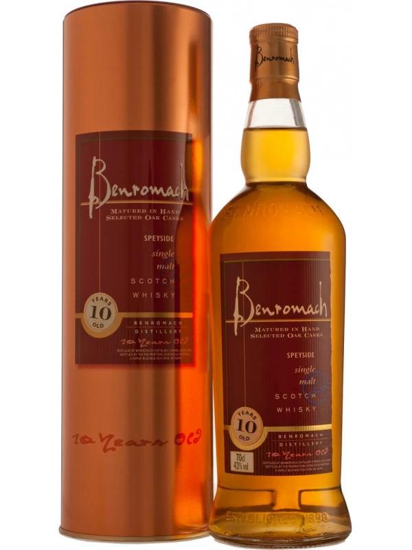 Benromach 10 Years Old, in tube