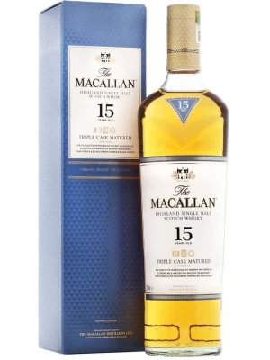 Виски Macallan, Triple Cask Matured 15 Years Old, gift box 0.7 л