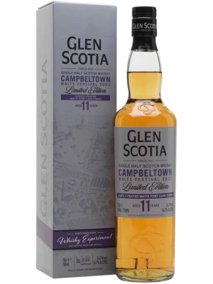 Виски Glen Scotia 11 Years, White Port Cask Finish, gift box 0.7 л