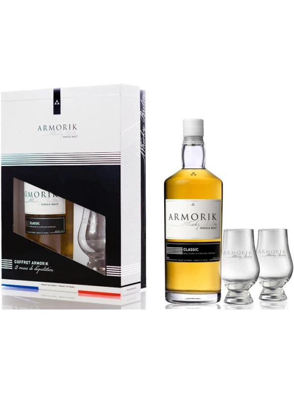 Armorik Classic, gift set with 2 glasses