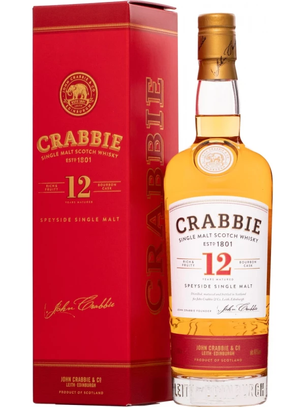 Crabbie Speyside Single Malt 12 Years Old, gift box