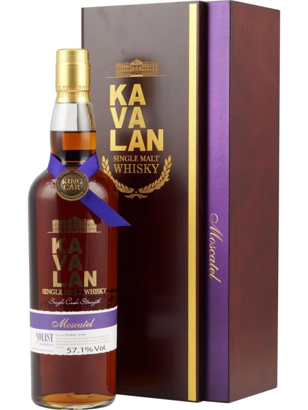 Kavalan, Solist Moscatel Sherry Cask (57,1%), wooden box