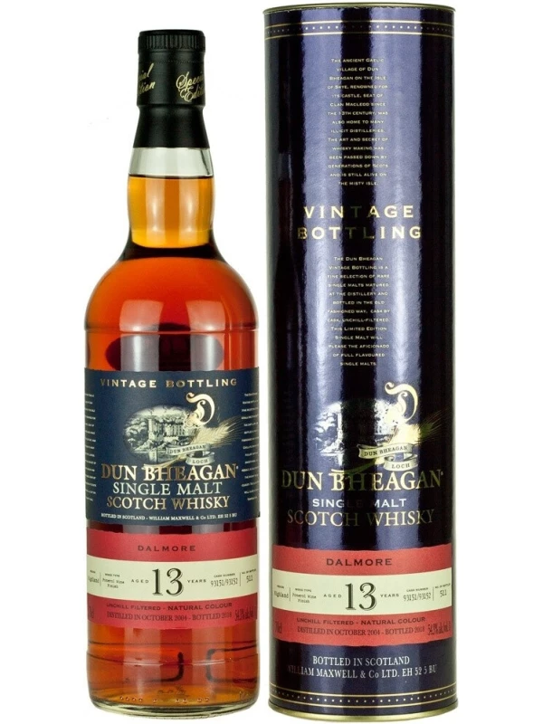 Dun Bheagan Dalmore 13 Years Old, in tube