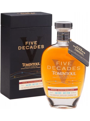 Виски Tomintoul, Five Decades, gift box 0.7 л