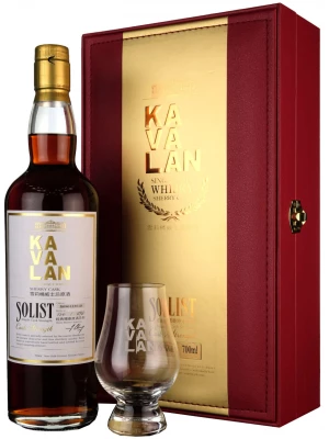 Виски Kavalan, Solist Sherry Cask (59,4%), gift box with glass 0.7 л