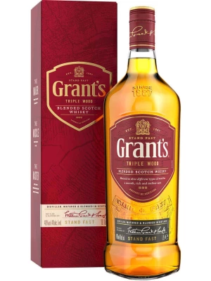 Виски Grant's Triple Wood 3 Years Old, gift box 1 л