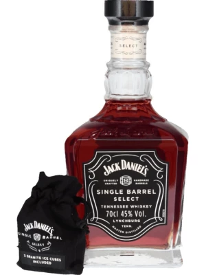 Виски Jack Daniel's Single Barrel, with 3 granite ice cubes 0.7 л