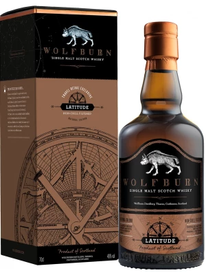 Виски Wolfburn, Latitude Single Malt, gift box 0.7 л