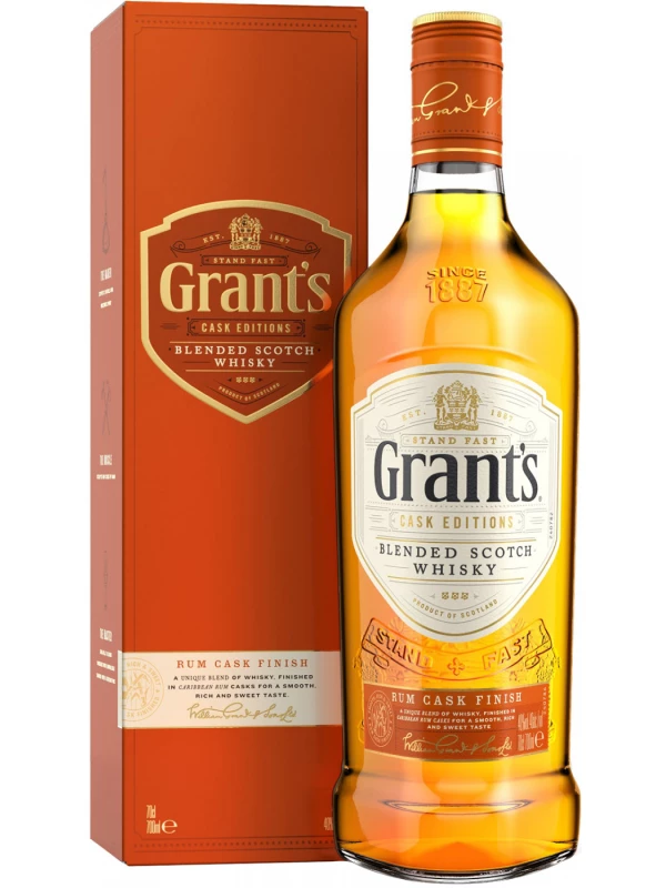 Grant's Rum Cask Finish, gift box
