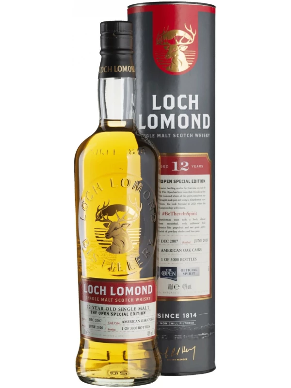 Loch Lomond 12 Years Old The Open Special Edition, in tube