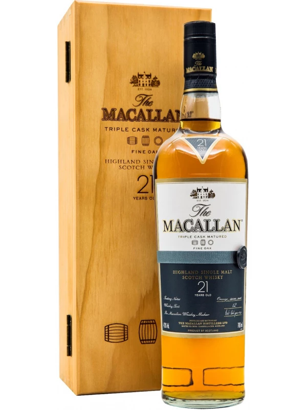 Macallan Fine Oak 21 Years Old, with box