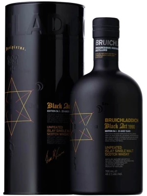Виски Bruichladdich, Black Art Edition 04.1, in tube 1990 0.7 л