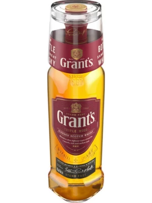Виски Grant's Triple Wood 3 Years Old, with glass 1 л