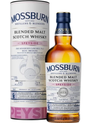 Виски Mossburn, Signature Casks Speyside, Cask Bill #2, in tube 0.7 л