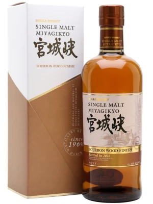 Виски Nikka, Miyagikyo Bourbon Wood Finish, gift box 0.7 л