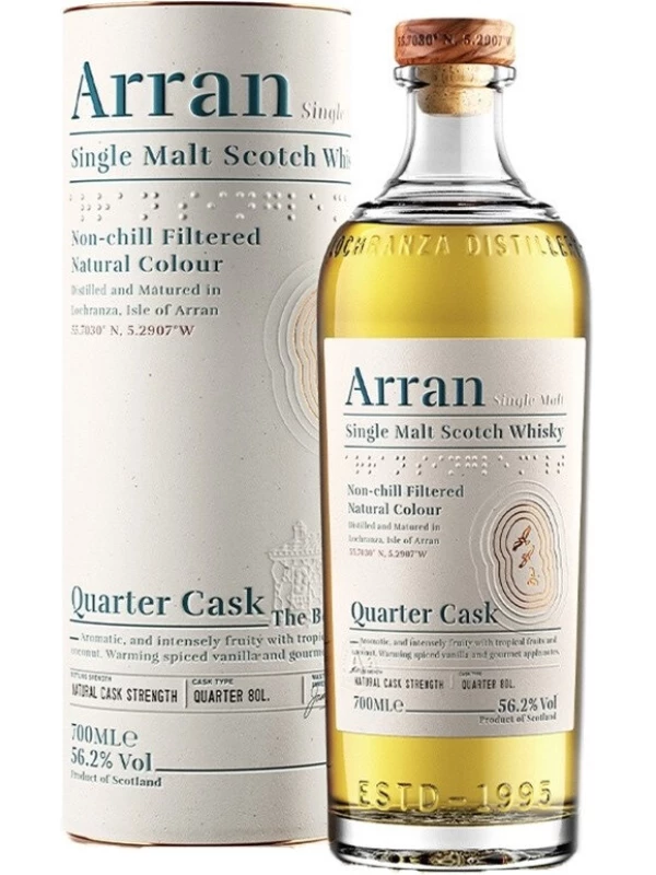 Arran, The Bothy Quarter Cask (56.2%), in tube