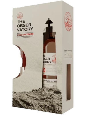 Виски The Observatory Single Grain 20 Years, gift box with glass 0.7 л